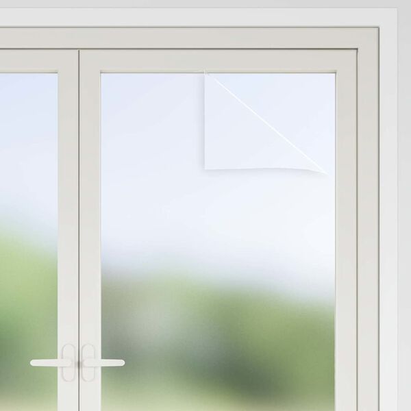 vidaXL Window Film Milk Glass PVC 0.9 x 32.8 ft Durable