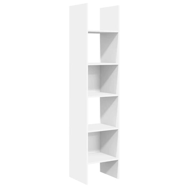 vidaXL Book Cabinet White Engineered Wood 70.9 in tall Book Cabinet