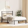 vidaXL Bed Frame Sonoma Oak Engineered wood and steel Twin Bed Frame