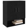 vidaXL Wall Cabinet Black oak 60 x 31 x 70 cm Engineered wood