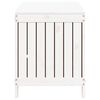 vidaXL Garden Storage Box White Solid Pine Wood Medium