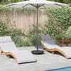 vidaXL Parasol Base Black &Oslash;38-48 mm Polyethylene, concrete, and iron