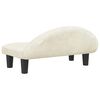 vidaXL Dog Bed Cream 70x52 x 11.8 " Velvet