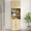 vidaXL Wall Cabinet Sonoma oak Engineered wood Medium Wall Cabinet