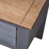 vidaXL Bedside Cabinet Grey Solid Pinewood Medium Stylish Nightstand