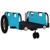 vidaXL Bike Trailer Blue Oxford Fabric and Iron