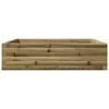vidaXL Garden Planter Natural wood Treated pine wood Large