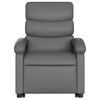 vidaXL Stand Up Massage Recliner Chair Grey Faux leather, metal, plywood