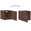 vidaXL Slim Storage Cabinet Brown Oak Engineered Wood Tall