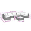 vidaXL Garden Lounge Set Grey, Anthracite