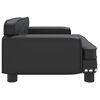 vidaXL Kids Sofa Black Faux leather, solid pine wood, foam Mini Modern