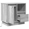 vidaXL Bedside Cabinet Grey 19.69 x 13.58 x 19.69 in Engineered wood
