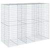 vidaXL Gabion Basket Silver Galvanized Iron 98.4 x 39.4 x 78.7 in