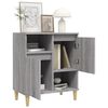 vidaXL Sideboard Grey Sonoma Engineered wood, solid eucalyptus wood