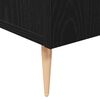 vidaXL Sideboard Black Oak 35.43 x 13.39 x 31.50 in Engineered Wood