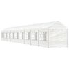 vidaXL Gazebo with Roof White 65.8'x7.5'x8.8' Polyethylene