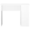 vidaXL Desk High gloss white Engineered wood 39.4 in x 21.7 in x 29.5 in
