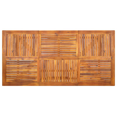 vidaXL Patio Table 79.3"x39.4"x29.5" Solid Acacia Wood