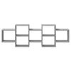 vidaXL Wall Shelf Grey Sonoma 50.8x7.1x16.5" Engineered Wood