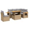 vidaXL Garden Sofa Set Beige