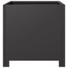 vidaXL Garden Planter Black Steel Medium Durable Garden Planter