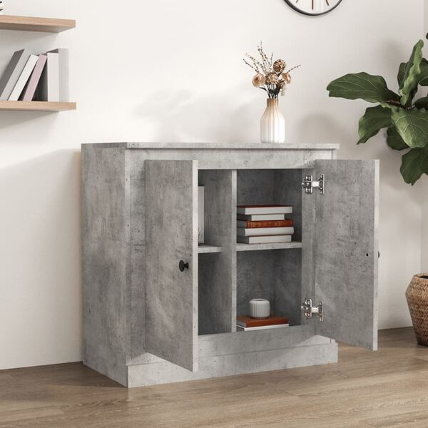 vidaXL Sideboard Concrete Grey Engineered Wood Medium Sideboard