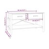 vidaXL Coffee Table Engineered wood, solid pine wood, metal Medium