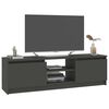 vidaXL TV Cabinet Grey Engineered wood, MDF Medium TV Cabinet