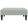 vidaXL Sofa Bed Light Grey Velvet (100% polyester), wood, plastic 2-Seater