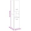 vidaXL Bathroom Hanging Cabinet Old wood Engineered wood Medium