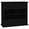 vidaXL Aquarium Stand Black Engineered wood 31.9 x 14.2 x 28.7 in