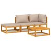 vidaXL Garden Lounge Set Taupe