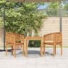 vidaXL Garden Chair Natural Teak Solid Teak Wood Medium Durable