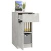 vidaXL Desk Cabinet Concrete grey Engineered wood Compact Desk Cabinet