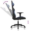 vidaXL Gaming Chair Black and Blue Fabric