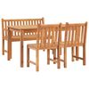 vidaXL Garden Dining Set Teak Fine sanded teak hardwood Medium