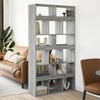 vidaXL Room Divider Grey Sonoma Engineered Wood Large Room Divider