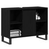 vidaXL Bathroom Cabinet Black 31.50 x 12.99 x 23.62 in Engineered Wood