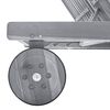 vidaXL Sunlounger Grey Solid Acacia wood