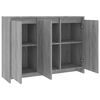 vidaXL Sideboard Gray Sonoma 40.2"x13"x29.5" Engineered Wood
