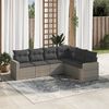 vidaXL Garden Sofa Set Grey, Dark Grey