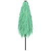 vidaXL Garden Parasol Green Polyester, Powder-Coated Steel, Straw Large