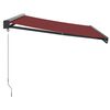 vidaXL Retractable Awning Burgundy