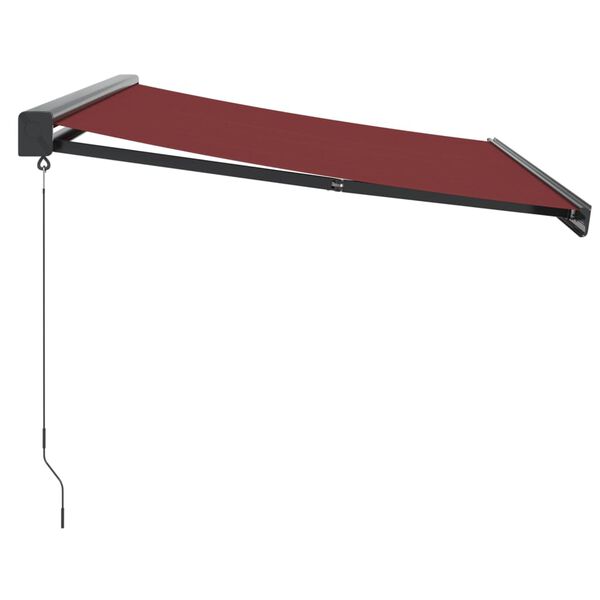vidaXL Retractable Awning Burgundy