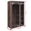 vidaXL Folding Wardrobe Brown Polypropylene fabric, Steel tubes Medium