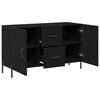 vidaXL Sideboard Black Oak 39.37 x 14.17 x 23.62 in Engineered Wood