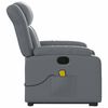 vidaXL Electric Stand Up Massage Recliner Chair Gray