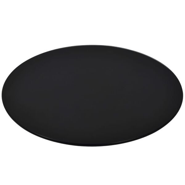 vidaXL Table Top Black Tempered glass Large Scratch-resistant materials