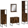 vidaXL Bathroom Cabinet Set Smoked Oak Engineered Wood Standard