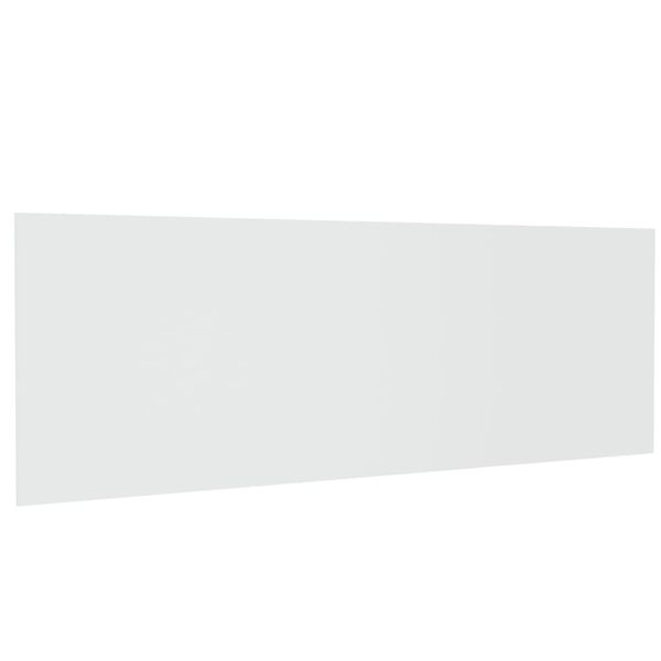 vidaXL Wall Headboard White Engineered wood 94.5 x 0.6 x 31.5 in